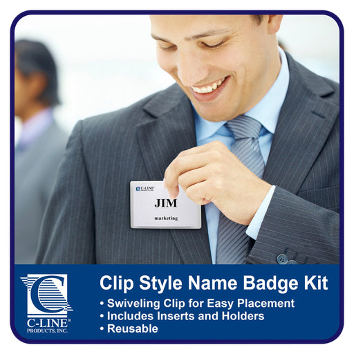 C-Line Clip Style Badge Holder Kit