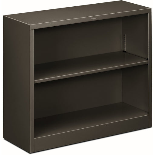 HON Brigade Steel Bookcase | 2 Shelves | 34-1/2"W | Charcoal Finish