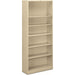 HON Brigade Steel Bookcase | 6 Shelves | 34-1/2"W | Putty Finish