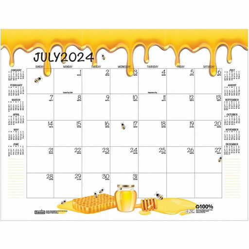House of Doolittle Honeycomb Monthly Desk Pad Calendar