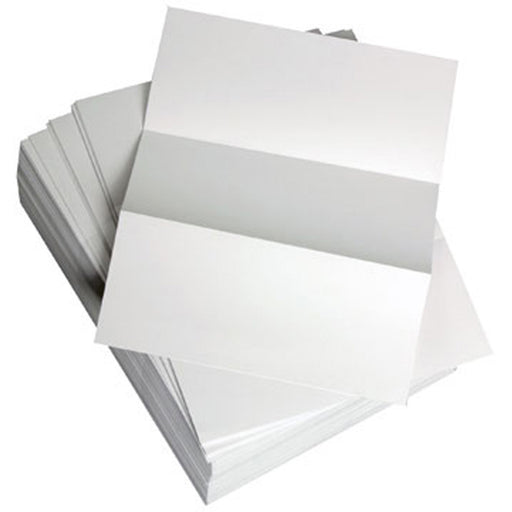 Lettermark Punched & Perforated Papers with Perforations every 3-2/3" - White