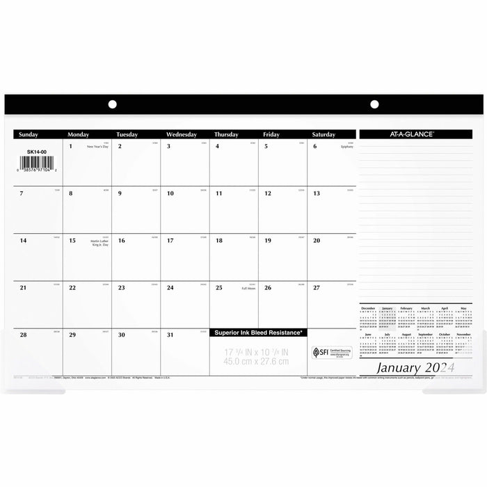 At-A-Glance Compact Monthly Desk Pad
