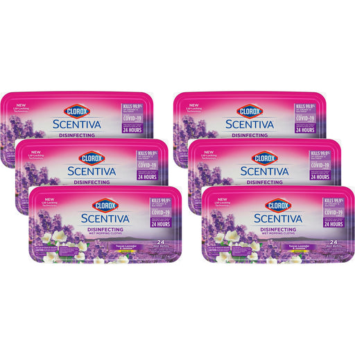 Clorox Scentiva Disinfecting Wet Mopping Cloth Refills