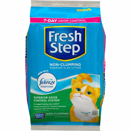 Fresh Step Non-Clumping Premium Clay Litter with Febreze Freshness - 40 lb.