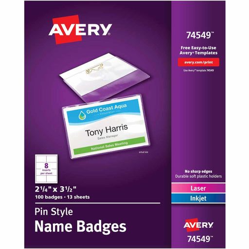 Avery® Pin-Style Name Badges