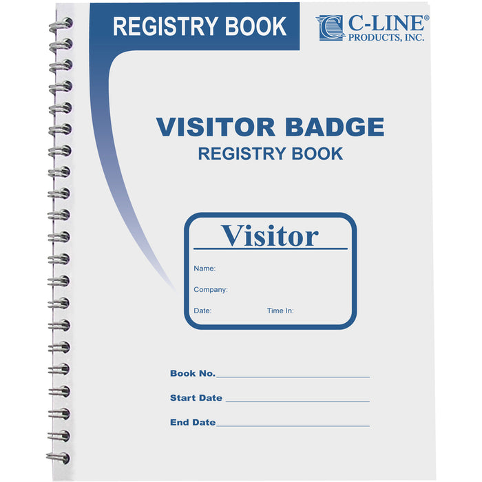 C-Line Visitor Badges with Registry Log