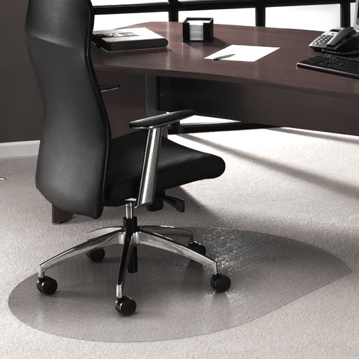 Floortex Cleartex Ultimat Low/Medium Pile Carpet Polycarbonate Contoured Chair Mat