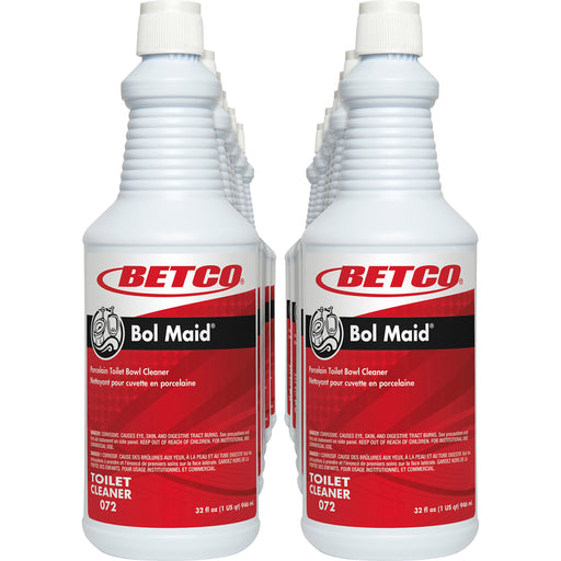 Betco Bol Maid Toilet Cleaner, Mint Scent, 1 Quart, Pack Of 12
