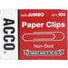 ACCO Economy Jumbo Non-Skid Paper Clips