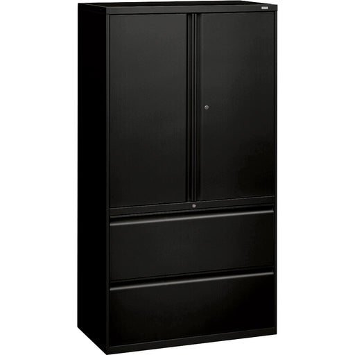 HON 800 Series Wide Lateral File with Storage Cabinet - 2-Drawer