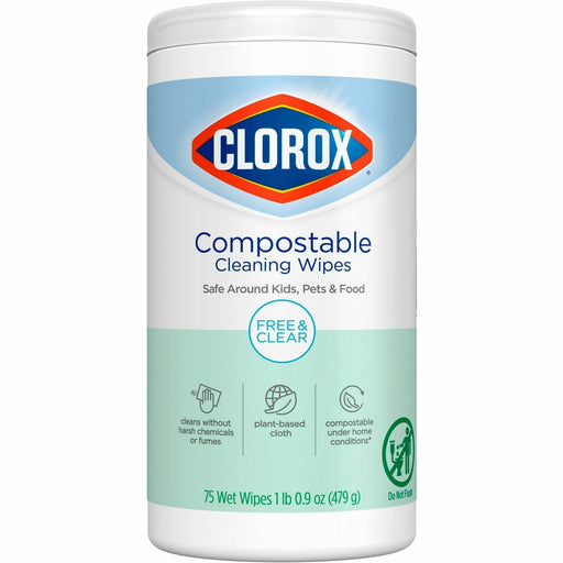 Clorox Free & Clear Compostable All Purpose Cleaning Wipes