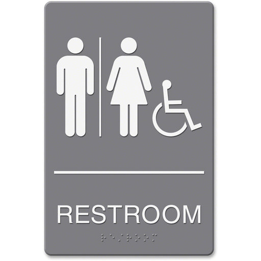 Headline Signs ADA Wheelchair/RESTROOM Image Sign