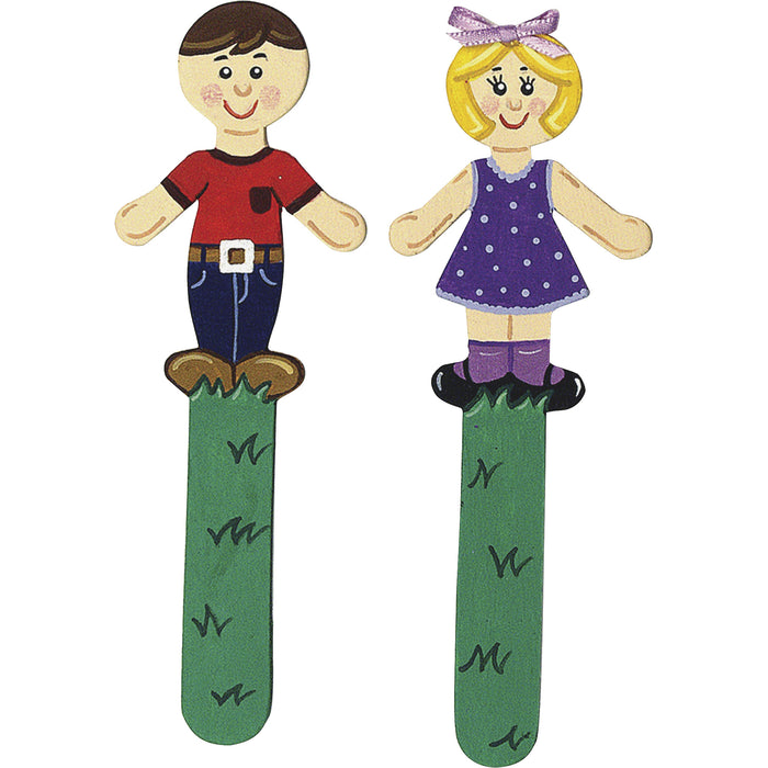 Creativity Street People Shaped Wood Craft Sticks