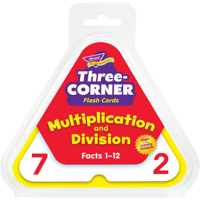 Trend Multiplication/Division Three-Corner Flash Card Set