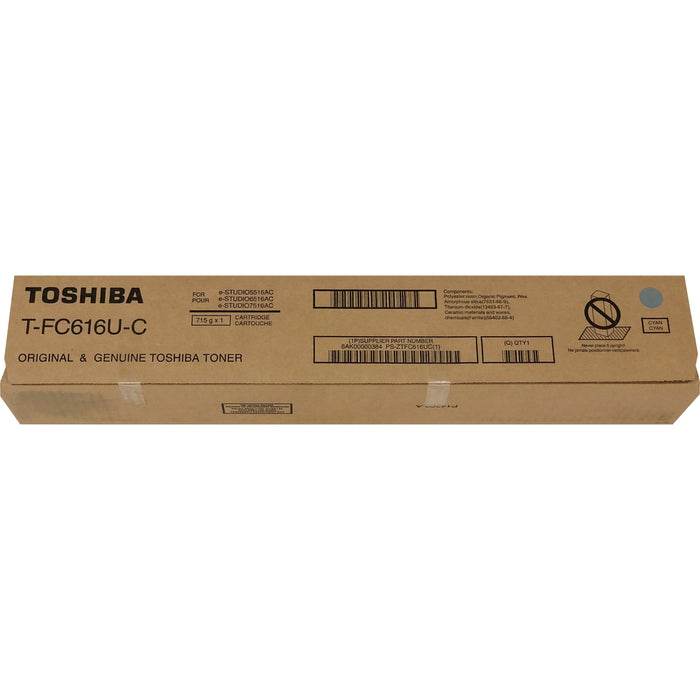 Toshiba Original Laser Toner Cartridge - Cyan - 1 Each