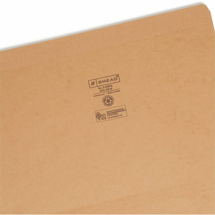 Smead Straight Tab Cut Legal Recycled Top Tab File Folder