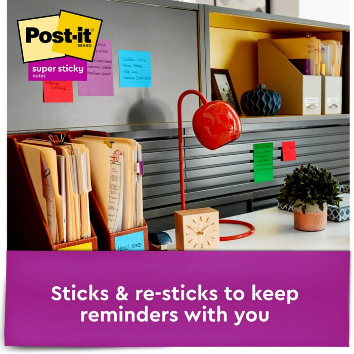 Post-it® Super Sticky Dispenser Notes - Playful Primaries Color Collection