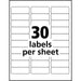 Avery® Matte Clear Address Labels - Sure Feed Technology