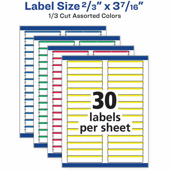 Avery® TrueBlock File Folder Labels