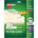 Avery® TrueBlock File Folder Labels