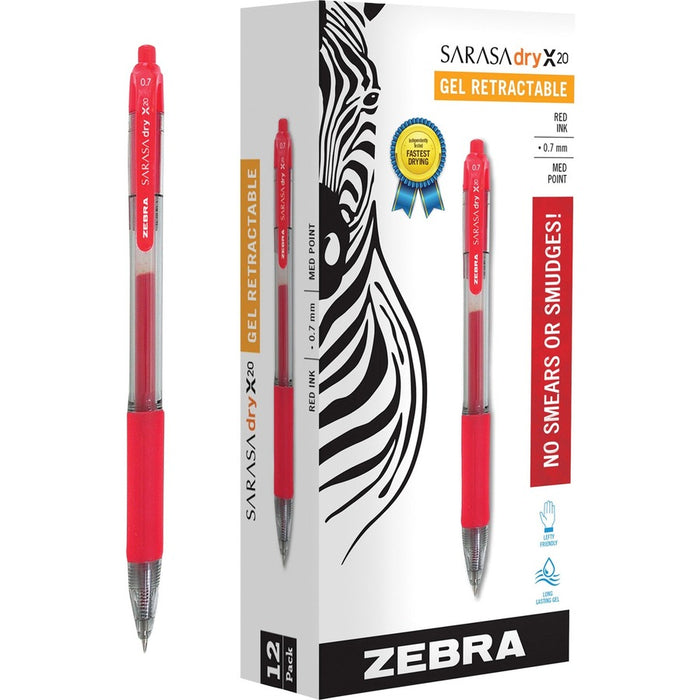 Zebra SARASA dry X20 Retractable Gel Pen