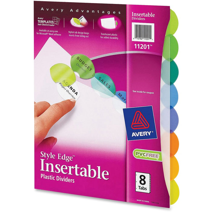 Avery® Style Edge Insertable Dividers