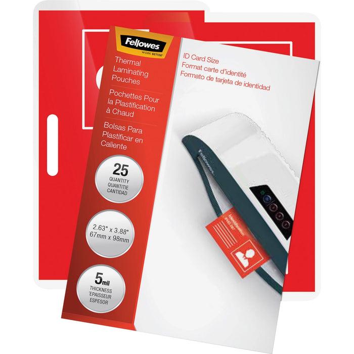 Fellowes Premium ID Size Laminating Pouches