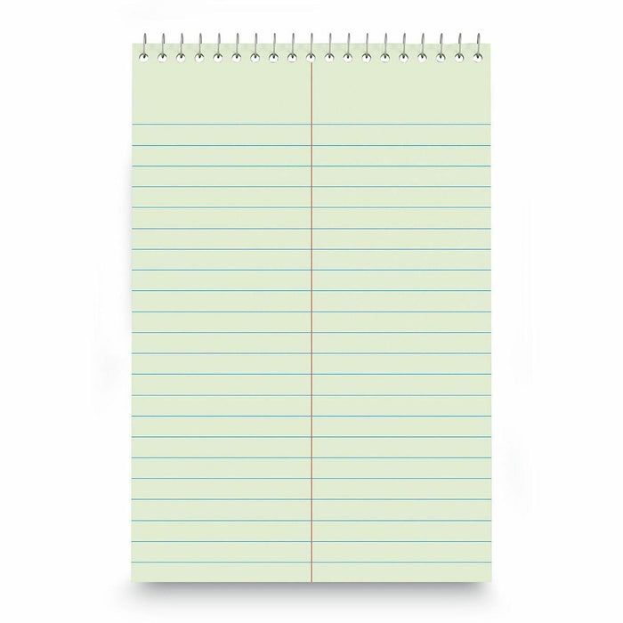 Universal Steno Pads, Gregg Rule, Red Cover, 80 Green-Tint 6 x 9 Sheets