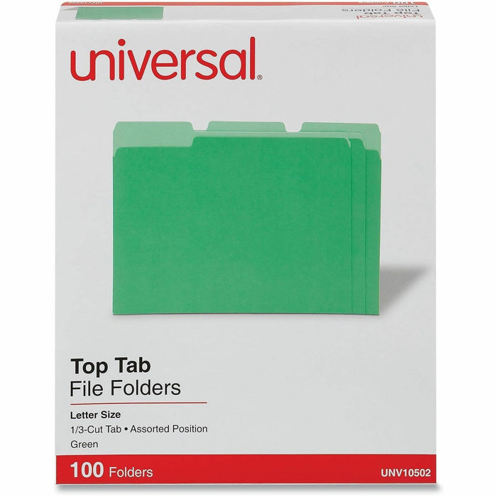 Universal 10502 Colored Top Tab File Folder