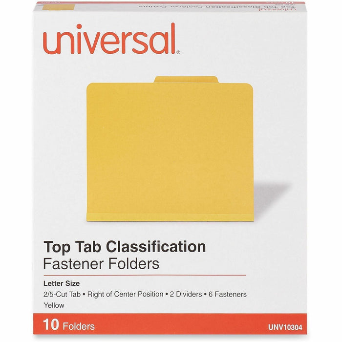 Universal 2/5 Tab Cut Letter Classification Folder