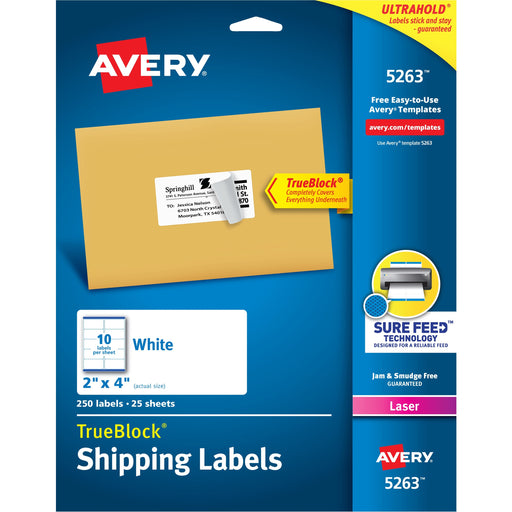 Avery® Easy Peel White Shipping Labels