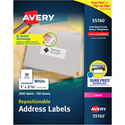 Avery® Repositionable Address Labels