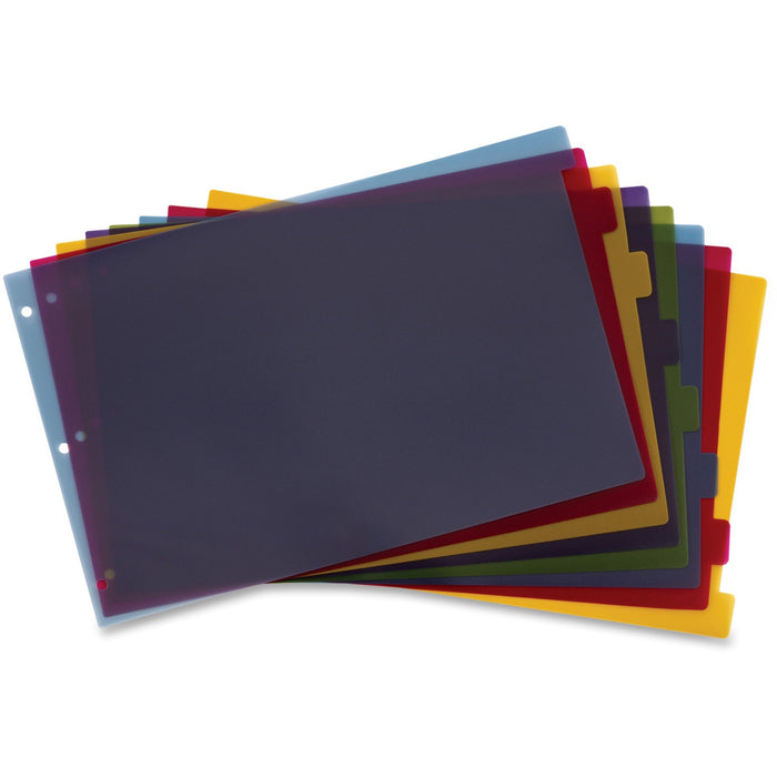 Cardinal Poly Divider with Adhesive Tabs