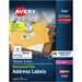 Avery® 1" x 2-5/8" Labels, Ultrahold, 1,500 Labels (5520)