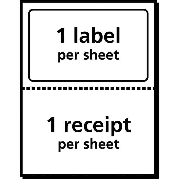 Avery® White Shipping Labels w/ Receipt