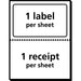 Avery® White Shipping Labels w/ Receipt