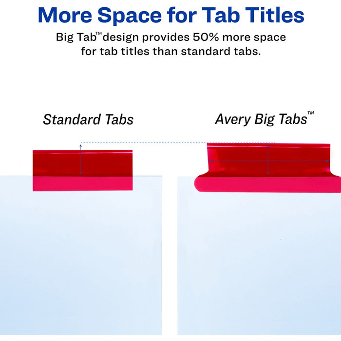 Avery® Worksaver Big Insertable Tab Index Dividers