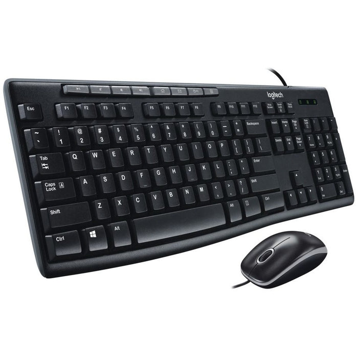 Logitech MK200 Media Corded Keyboard and Mouse Combo