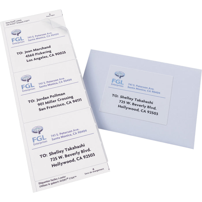 Avery® Easy Peel Inkjet Printer Mailing Labels