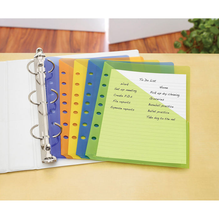 Avery® Durable Mini Binder Pockets - For 3-Ring and 7-Ring Binders