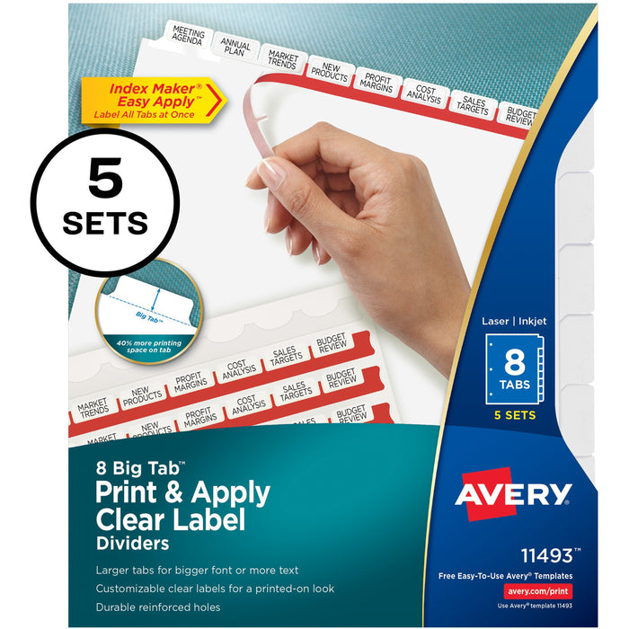 Avery® Big Tab Index Maker Index Divider