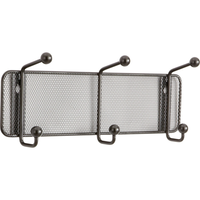 Safco Onyx Mesh 3-Hook Garment Wall Rack