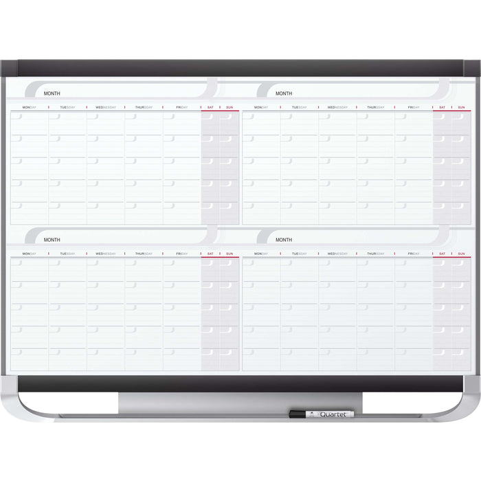 Quartet Prestige&reg; 2 Magnetic Four Month Calendar Board