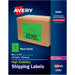 Avery® High Visibility Neon Shipping Labels