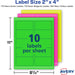 Avery® High Visibility Neon Shipping Labels