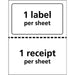 Avery® Paper Receipt White Shipping Labels