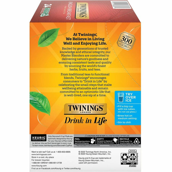 Twinings of London English Breakfast Black Tea K-Cup