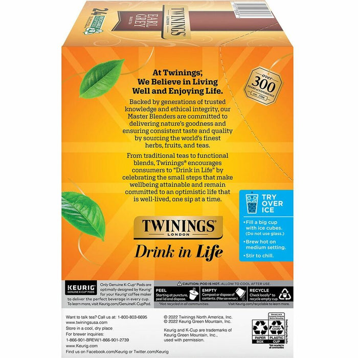 Twinings of London Earl Grey Flavoured Black Tea K-Cup