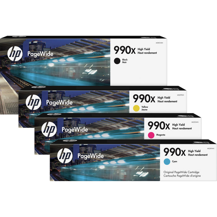 HP 990X (M0J89AN) Original High Yield Inkjet Ink Cartridge - Cyan - 1 Each
