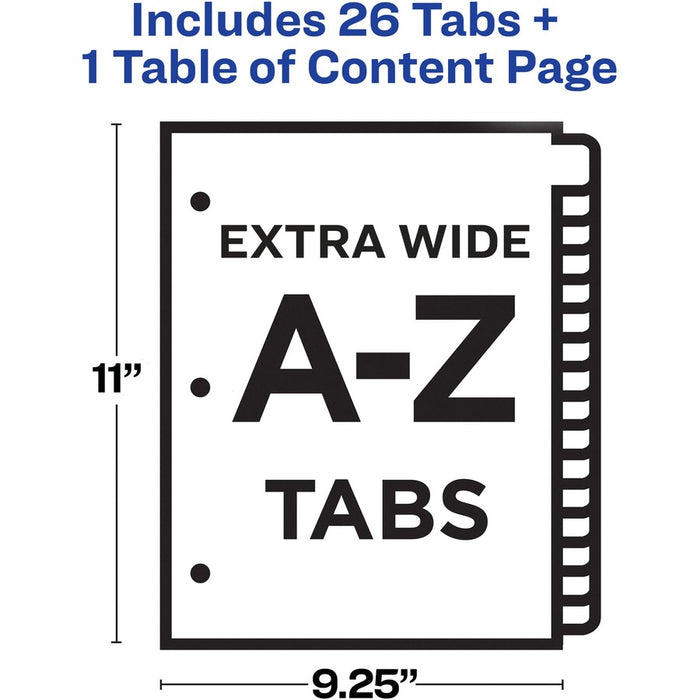 Avery® Extra Wide A-Z Tabs Ready Index Dividers